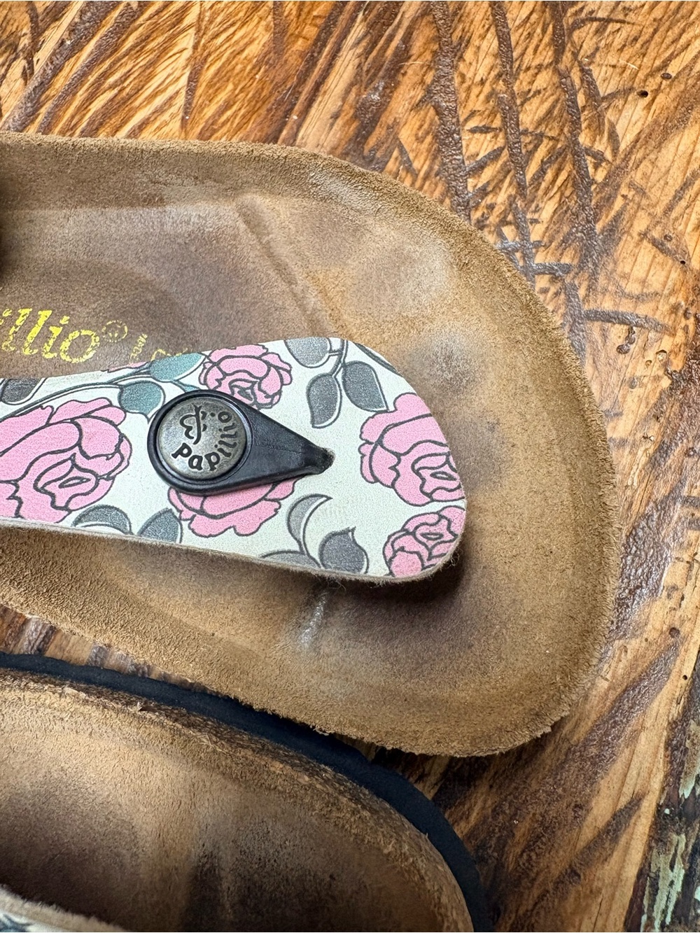 Papillio By Birkenstock Women’s Gizeh Pink Floral Print Thong Sandals Size 8 - Picture 8 of 9